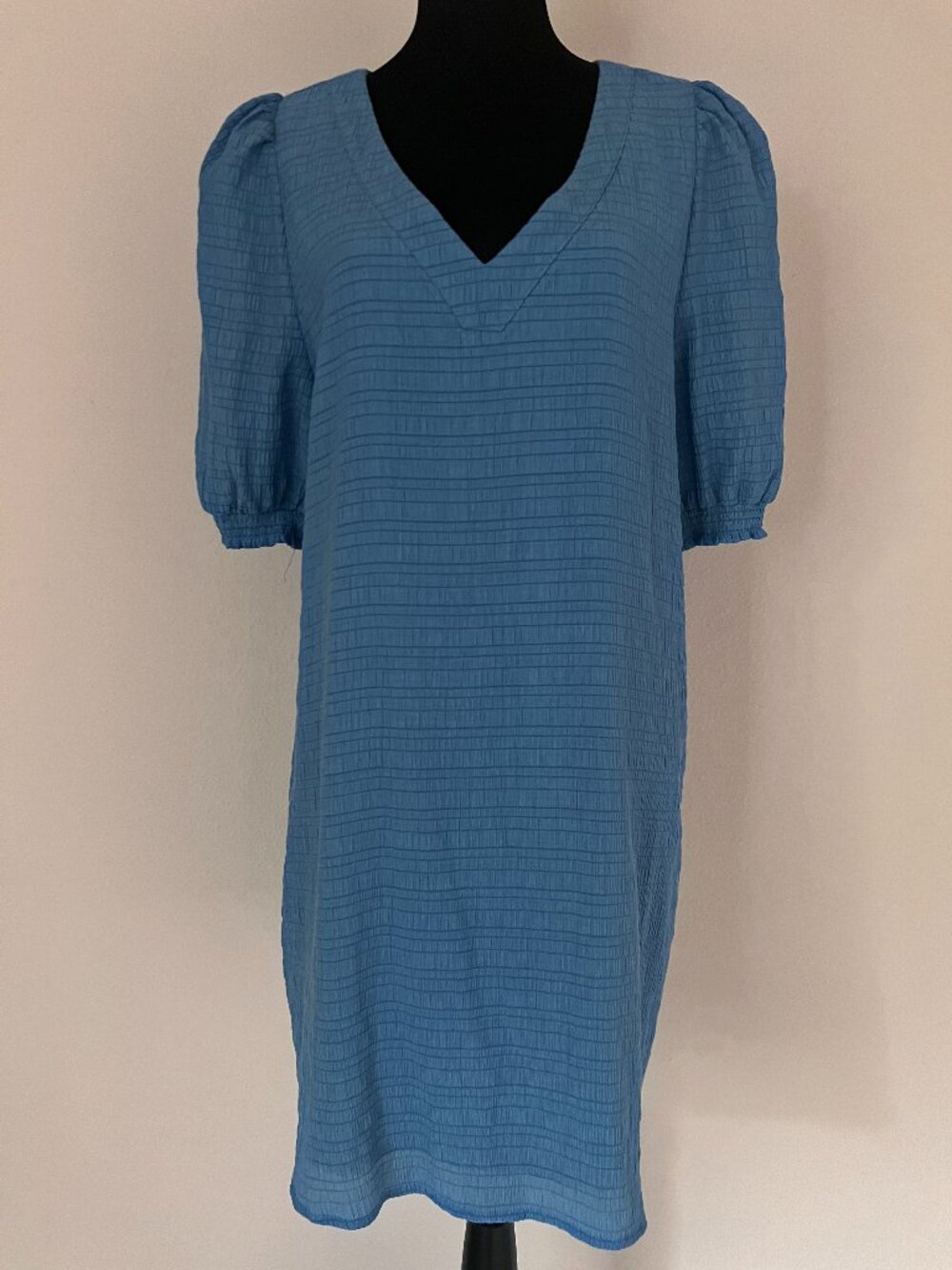 BB Dakota by Steve Madden "Fields of Gold" Shift Dress - Size XL - Blue